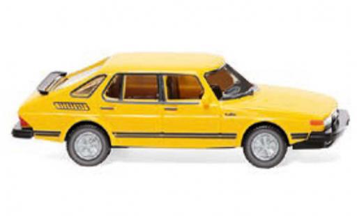 Coche miniatura Saab 900 1/87 Wiking Turbo amarillo 1978 Saab 900 1/87 Wiking Turbo amarillo 1978 coche miniatura