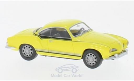 Coche miniatura Volkswagen Karmann 1/87 Wiking Ghia Coupe amarillo/Dekor Volkswagen Karmann 1/87 Wiking Ghia Coupe amarillo/Dekor coche miniatura