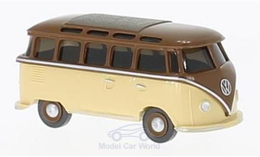 Volkswagen T1 B 1/87 Wiking marron/beige Sambabus coche miniatura