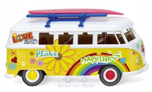 Volkswagen T1 1/87 Wiking Bus Flower Power 1963 coche miniatura