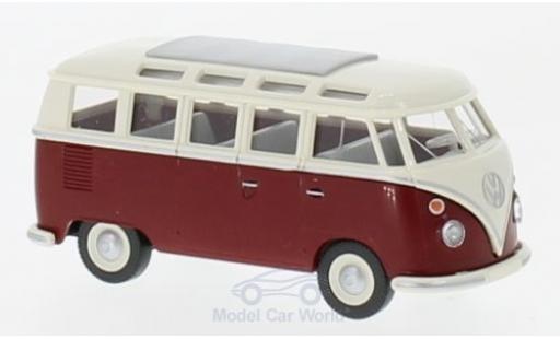 Coche miniatura Volkswagen T1 B 1/87 Wiking Sambabus beige/rojo Volkswagen T1 B 1/87 Wiking Sambabus beige/rojo coche miniatura
