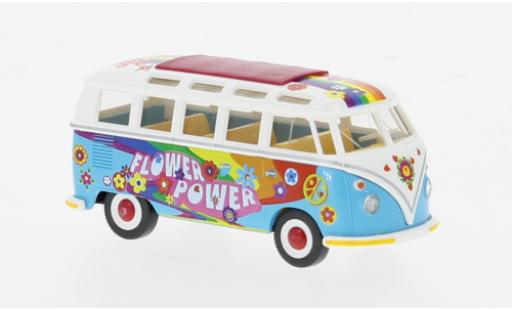 Volkswagen T1 1/87 Wiking Sambabus Flower Power 1:87 coche miniatura