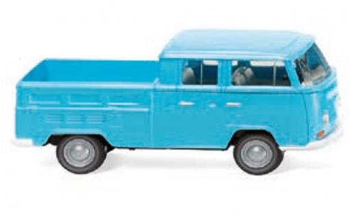 Coche miniatura Volkswagen T2 1/87 Wiking Doppelkabine azul 1967 Volkswagen T2 1/87 Wiking Doppelkabine azul 1967 coche miniatura