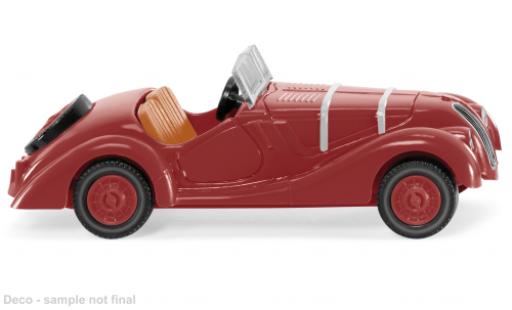 Bmw 328 1/87 Wiking rouge foncé coche miniatura