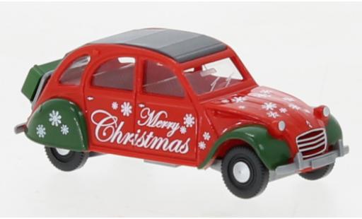 Coche miniatura Citroen 2CV 1/87 Wiking Merry Christmas 1963 Citroen 2CV 1/87 Wiking Merry Christmas 1963 coche miniatura