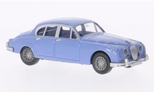 Jaguar MK 1/87 Wiking II azul clair coche miniatura