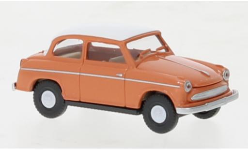 Coche miniatura Lloyd Alexander 1/87 Wiking TS rouge/blanche 1954 Lloyd Alexander 1/87 Wiking TS rouge/blanche 1954 coche miniatura