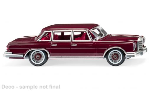 Coche miniatura Mercedes 600 1/87 Wiking (W100) rouge foncé Mercedes 600 1/87 Wiking (W100) rouge foncé coche miniatura