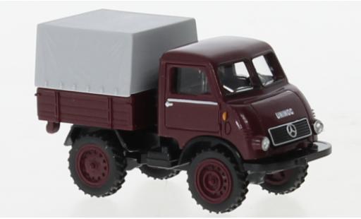 Coche miniatura Mercedes Unimog 1/87 Wiking U402 rouge foncé 1953 Mercedes Unimog 1/87 Wiking U402 rouge foncé 1953 coche miniatura