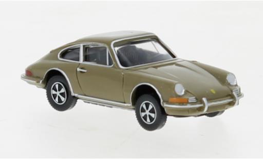Coche miniatura Porsche 911 1/87 Wiking beige 1963 Porsche 911 1/87 Wiking beige 1963 coche miniatura