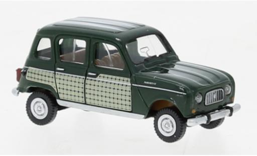 Renault 4 1/87 Wiking Parisienne verde foncé 196 coche miniatura