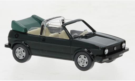 Coche miniatura Volkswagen Golf 1/87 Wiking I convertibles verde foncé 1979 Volkswagen Golf 1/87 Wiking I convertibles verde foncé 1979 coche miniatura