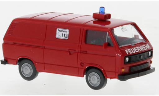 Coche miniatura Volkswagen T3 1/87 Wiking fourgon pompiers 1981 Volkswagen T3 1/87 Wiking fourgon pompiers 1981 coche miniatura